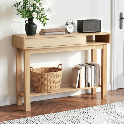 Console Table Hallway Drawer Shelf 100cm | HomeAndLiving