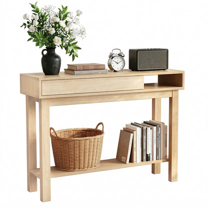Console Table Hallway Drawer Shelf 100cm | HomeAndLiving - 5