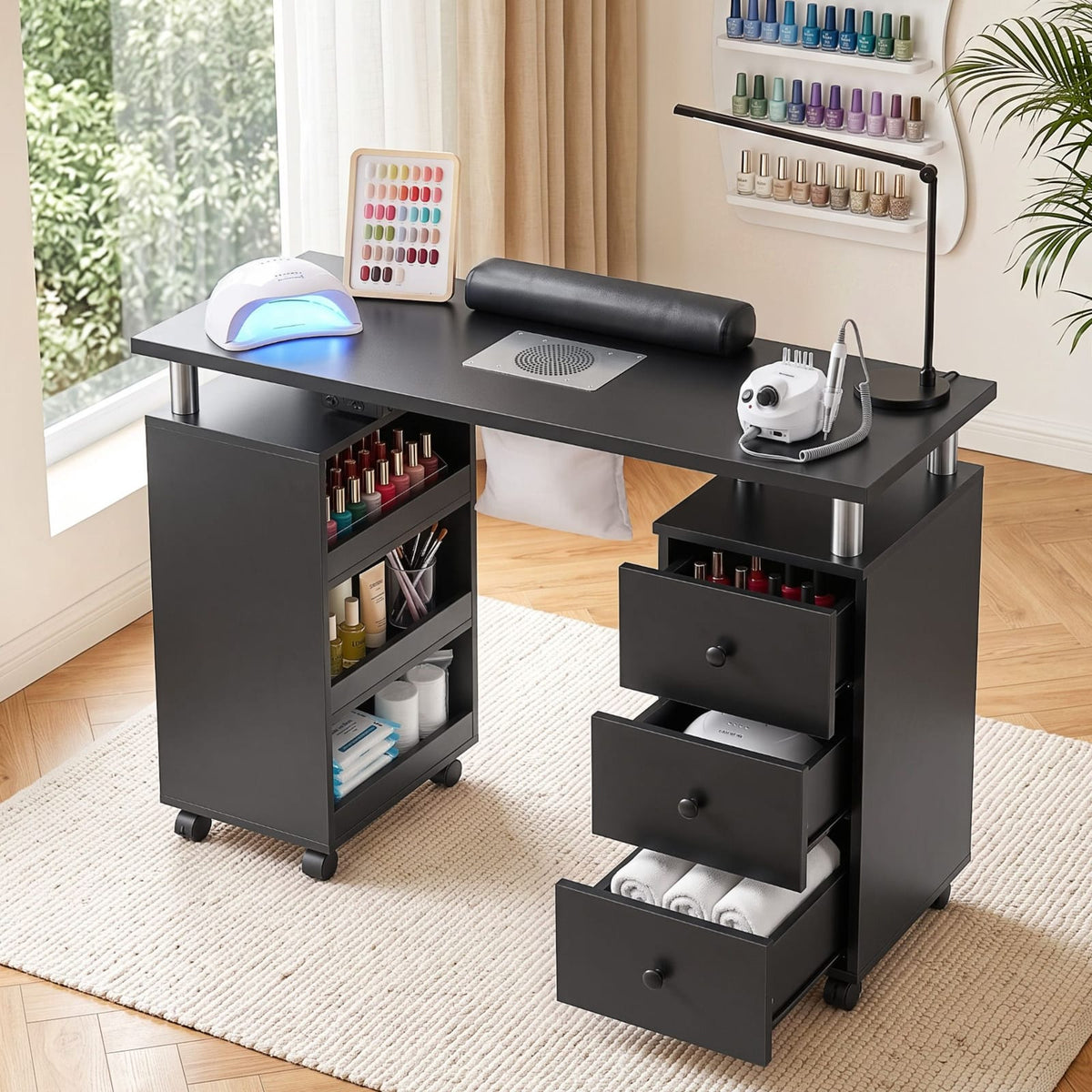Manicure Table With Dust Collector 108x40x79cm