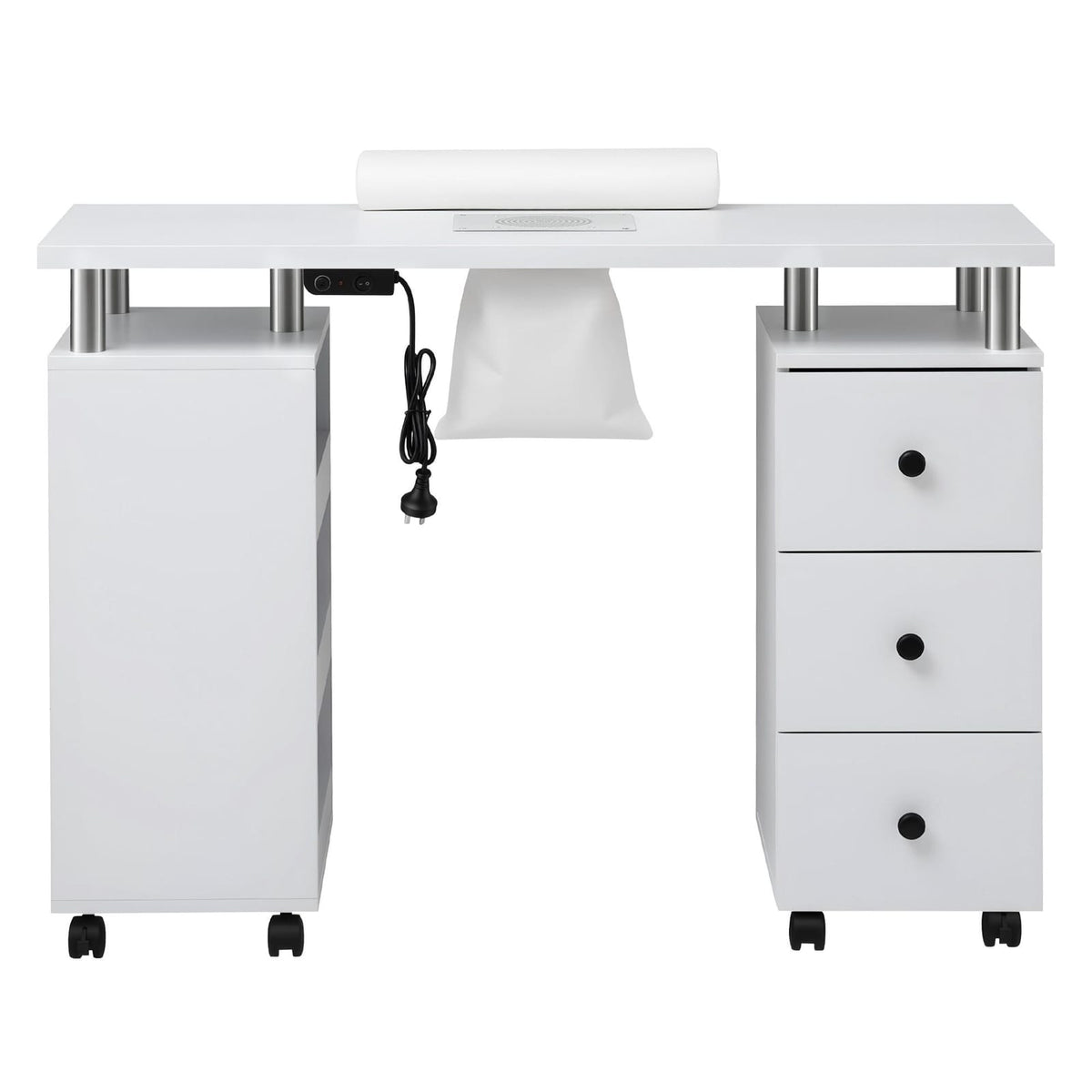 Nail Desk Table White 108x40x79cm