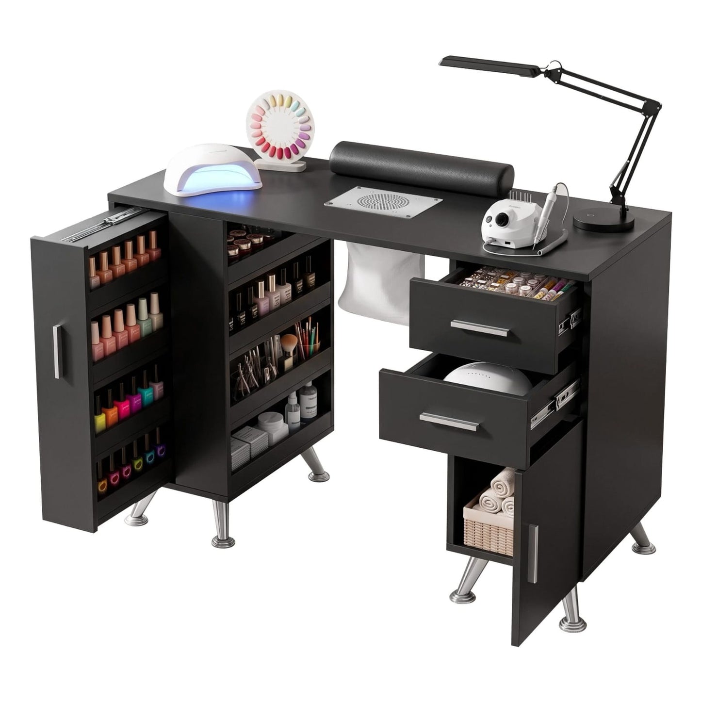 Manicure Table With Dust Collector 108x45x77cm