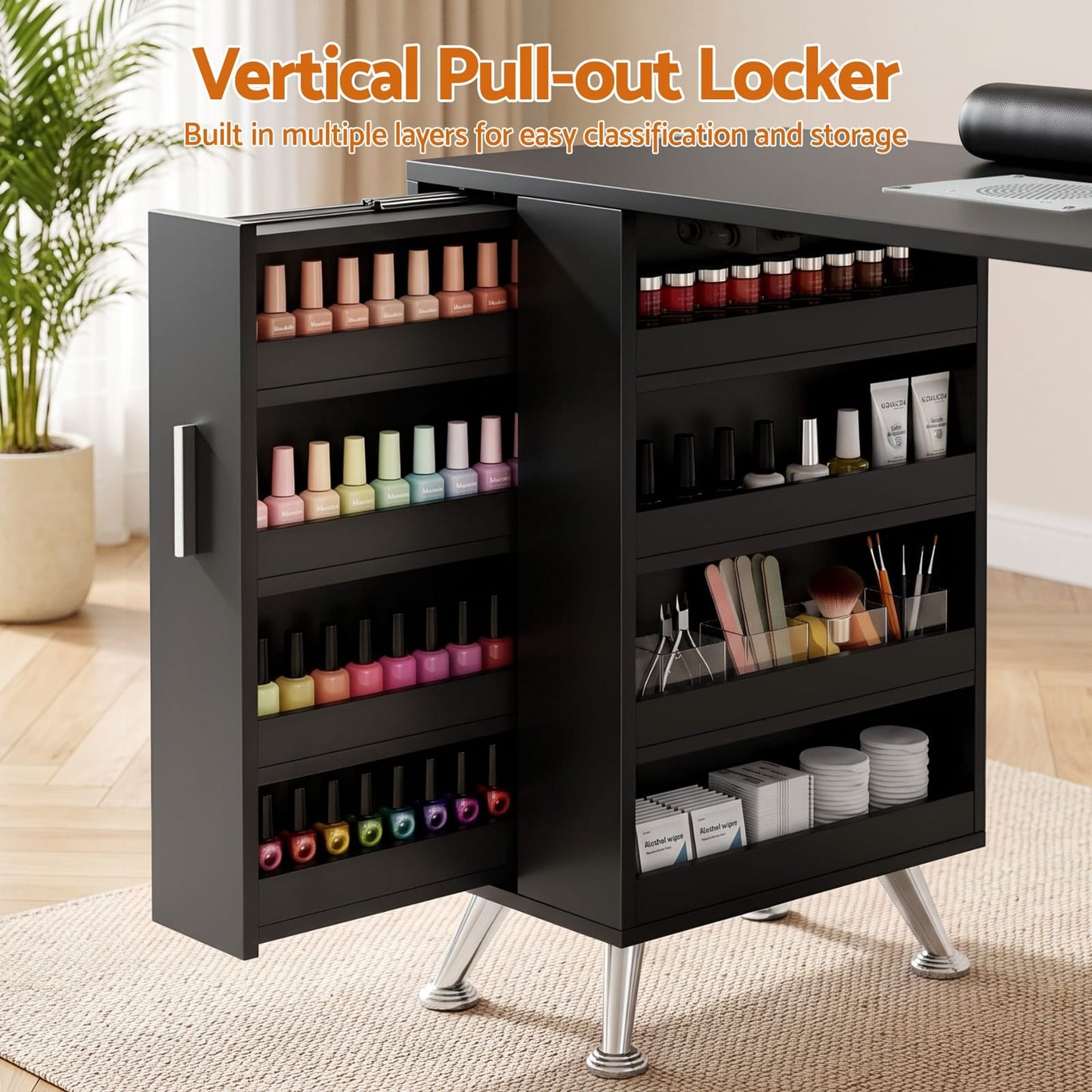 Manicure Table With Dust Collector 108x45x77cm