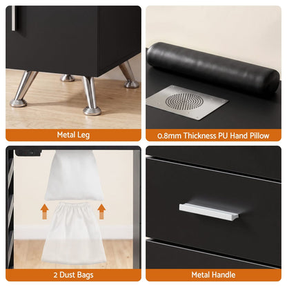 Manicure Table With Dust Collector 108x45x77cm