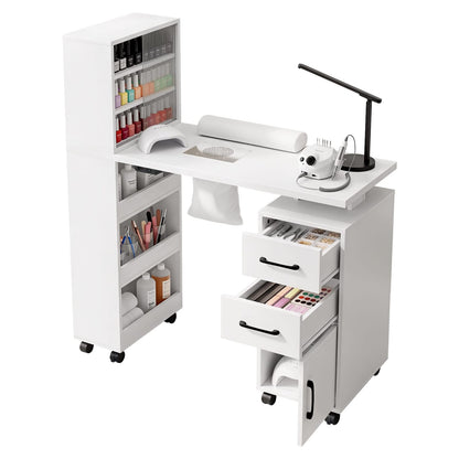 Manicure Table With Dust Collector 106x41.5x121cm