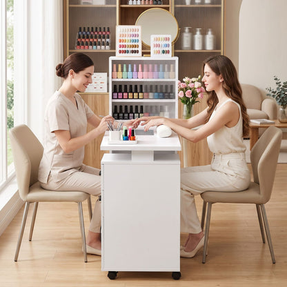 Manicure Table With Dust Collector 106x41.5x121cm