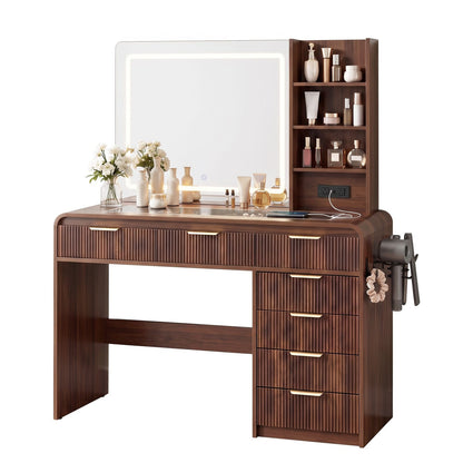 Dressing Table Vanity Desk 120x39.5x143.5cm