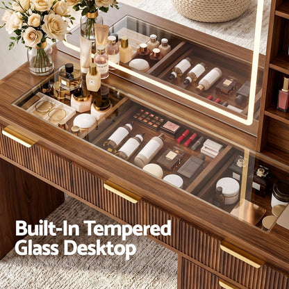 Dressing Table Vanity Desk 120x39.5x143.5cm