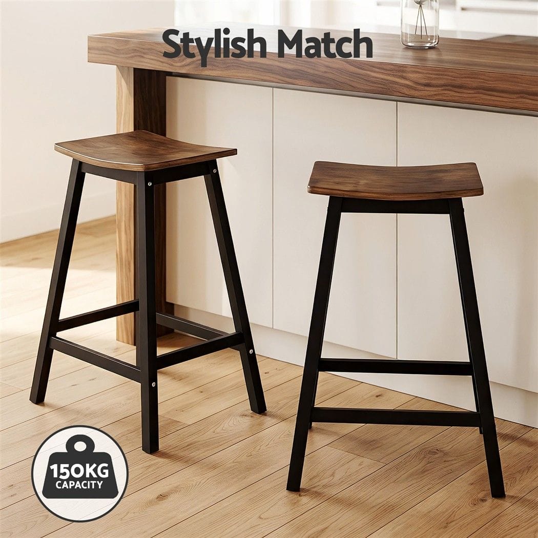 Industrial Bar Stools Brown 50x39x65cm