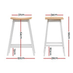 4X Bar Stools Wooden Chairs Oak