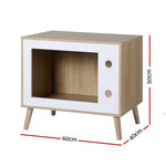 Cat Nest Bedside Table Solid Wood 60cm | Home & Living
