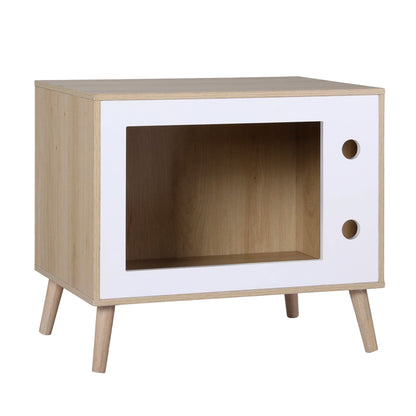 Cat Nest Bedside Table Solid Wood 60cm | Home & Living - 3