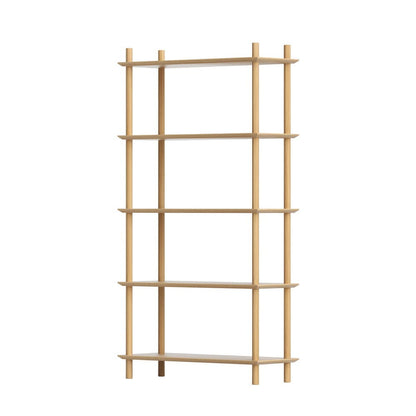 5 Tier Wooden Bookcase Shelf 80x30x150cm
