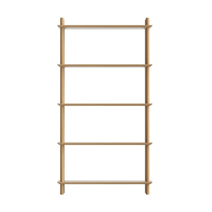 5 Tier Wooden Bookcase Shelf 80x30x150cm