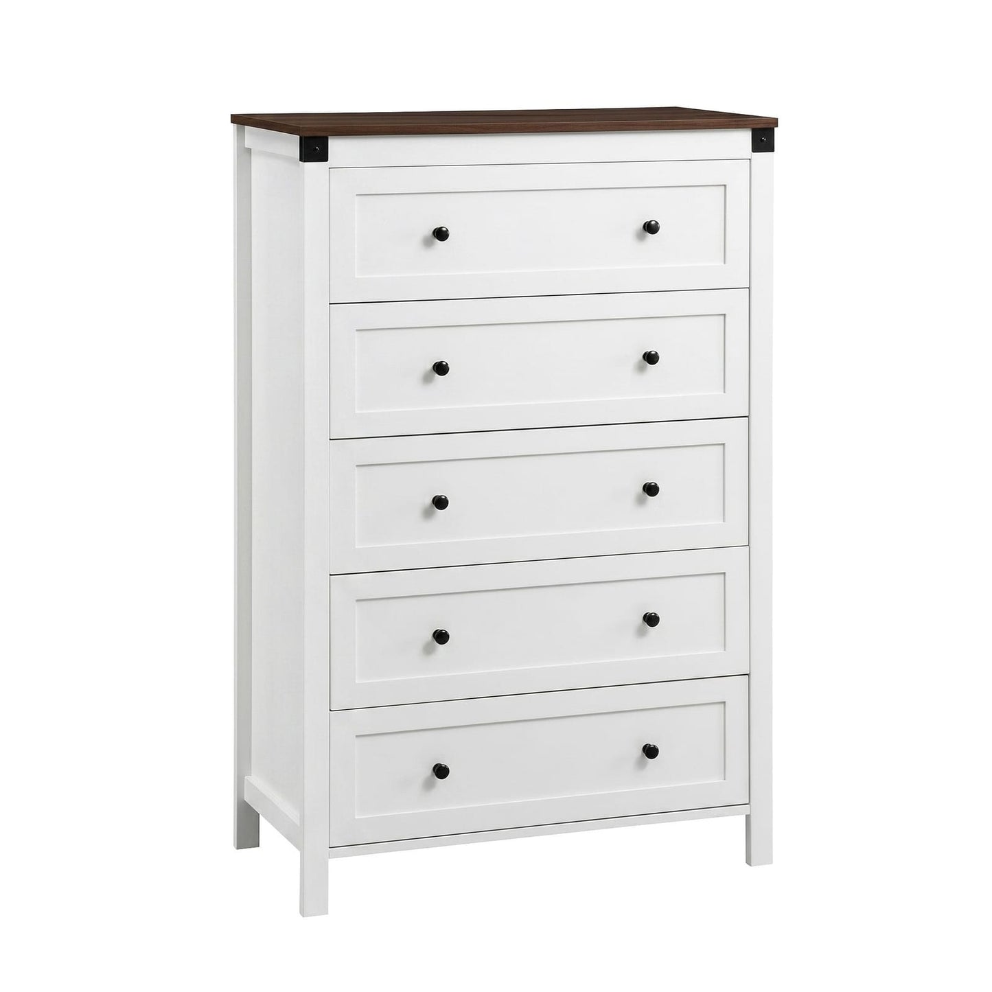 Tallboy Storage White Walnut 80x40x123cm