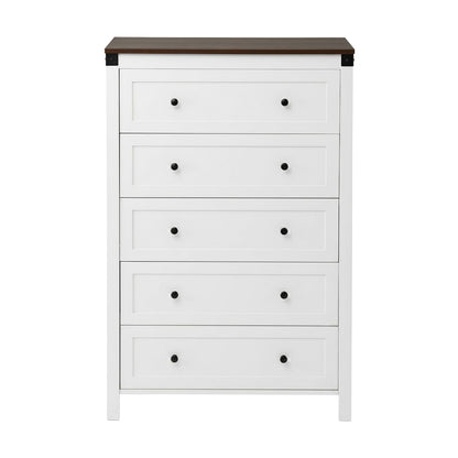 Tallboy Storage White Walnut 80x40x123cm