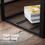 2-Tier Coffee Table Rustic Brown 104CM Modern Living Room Furniture