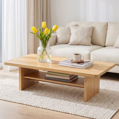 Coffee Table 110cm 2-Tier Storage Shelf | HomeAndLiving - 10