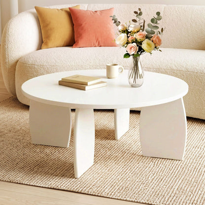 Round Coffee Table High Gloss 78x35cm
