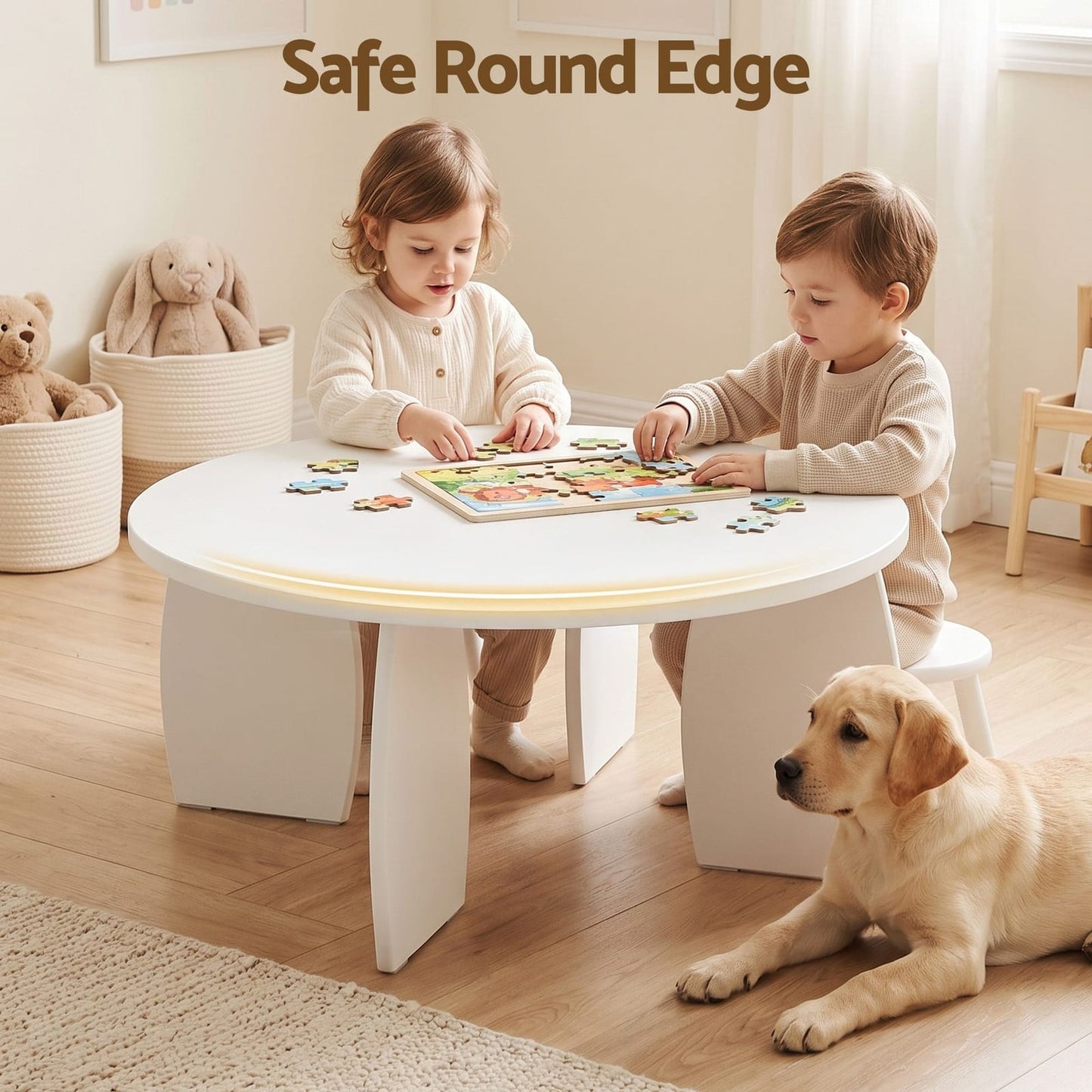 Round Coffee Table High Gloss 78x35cm