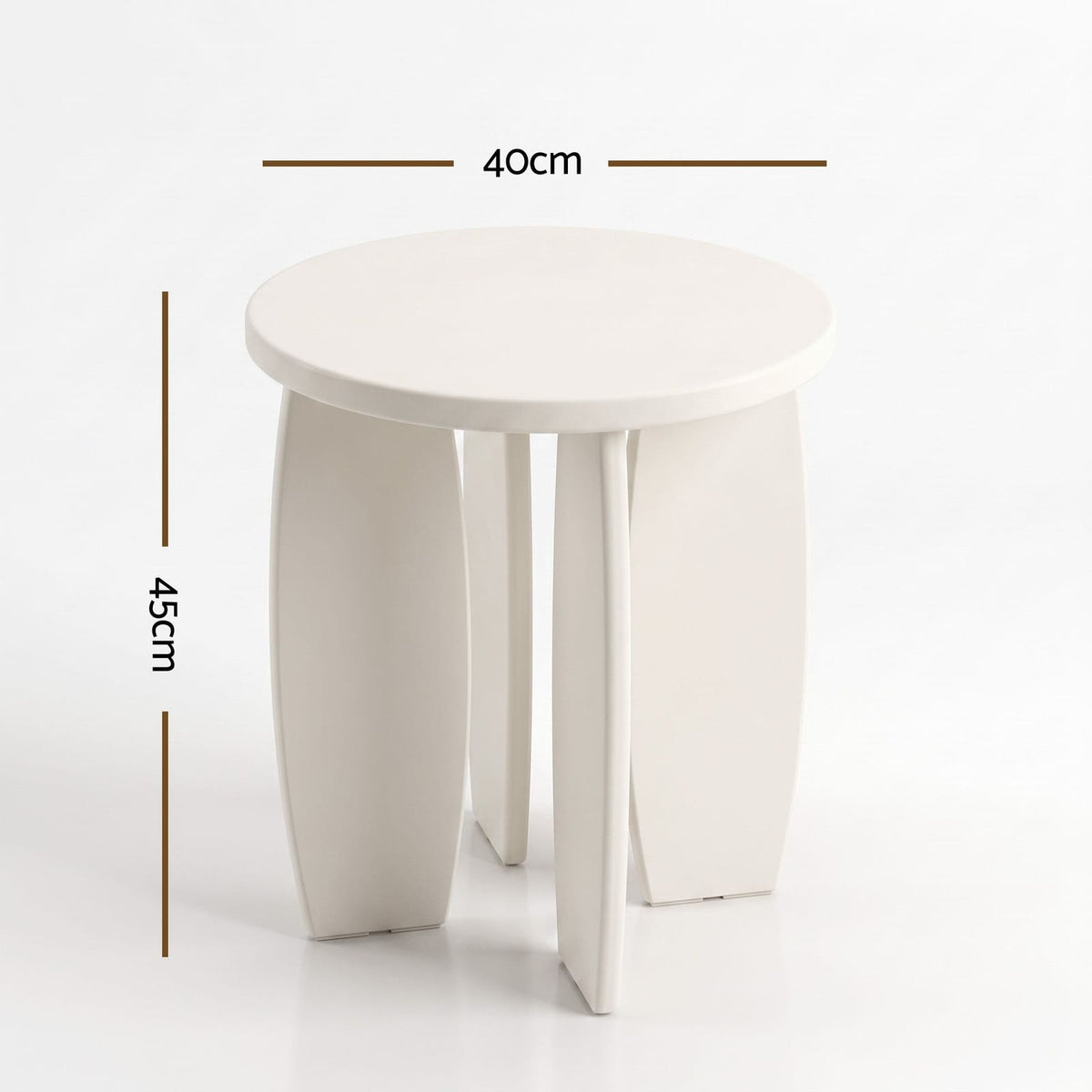 Round Coffee Table High Gloss 40x45cm