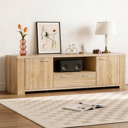 180cm Pine TV Unit Entertainment Cabinet | Home & Living