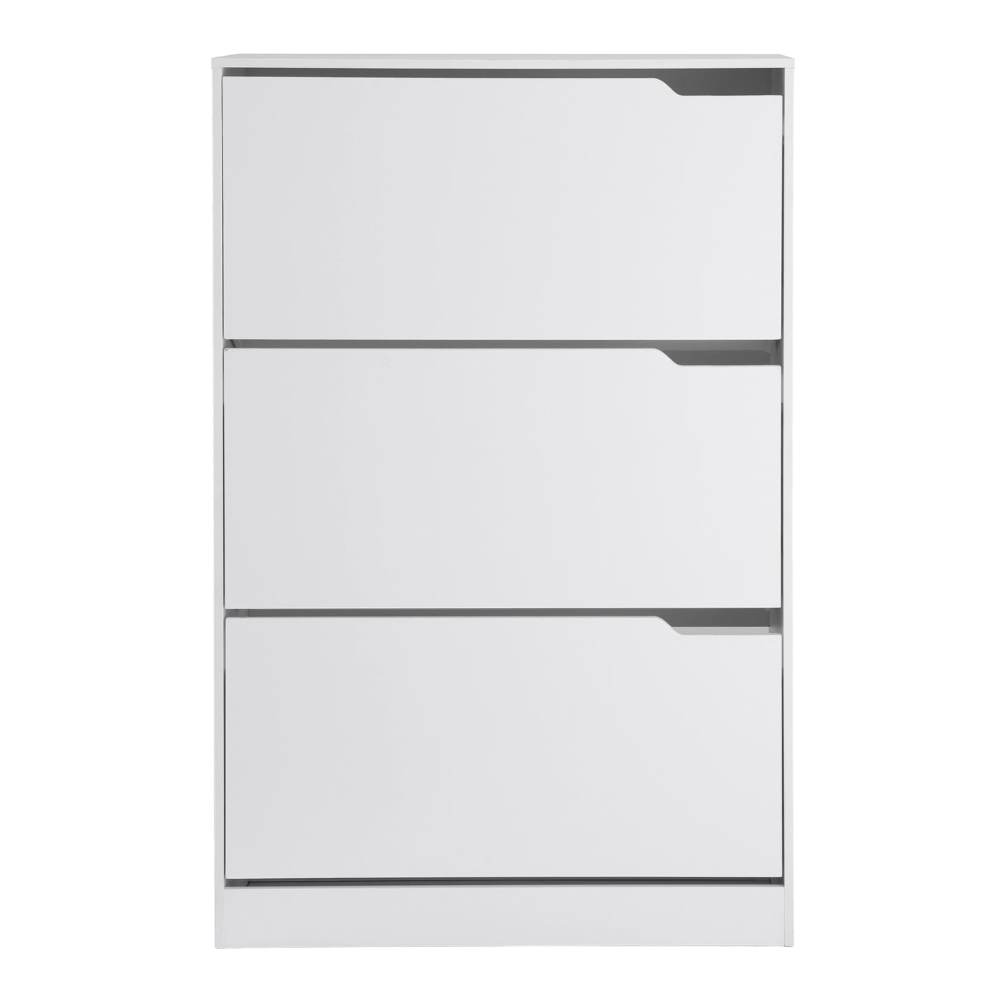 Shoe Cabinet 24 Pairs 6 Tier Flip Door White | HomeAndLiving