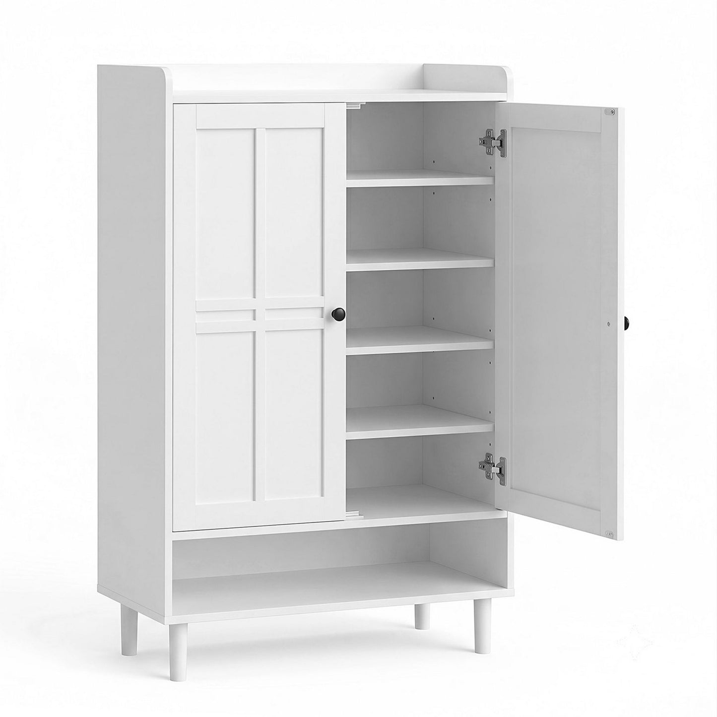 Shoe Cabinet 6 Tier 24 Pairs White Storage | HomeAndLiving - 2