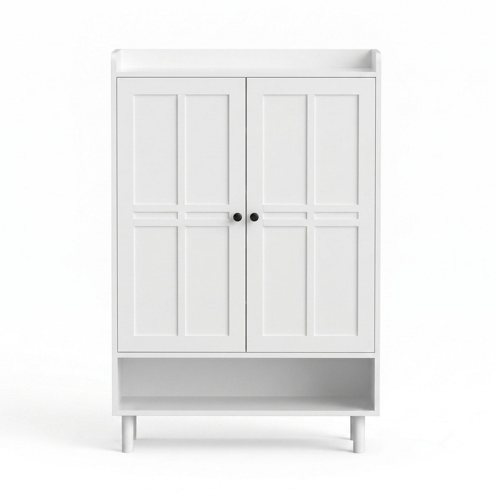 Shoe Cabinet 6 Tier 24 Pairs White Storage | HomeAndLiving - 5