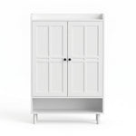 Shoe Cabinet 6 Tier 24 Pairs White Storage | HomeAndLiving