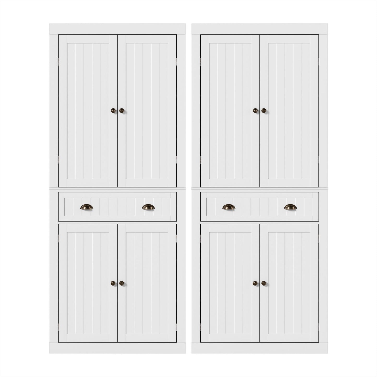 Buffet Sideboard Cabinet 6-Tier Storage Set 2 | HomeAndLivin - 5