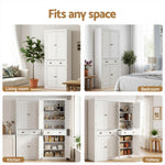 Buffet Sideboard Cabinet 6-Tier Storage Set 2 | HomeAndLivin
