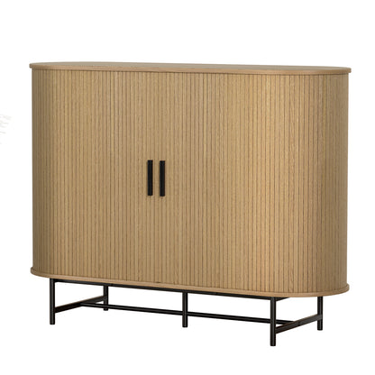 Buffet Sideboard Cupboard Cabinet Sliding Doors Pantry Storage Oak Piia