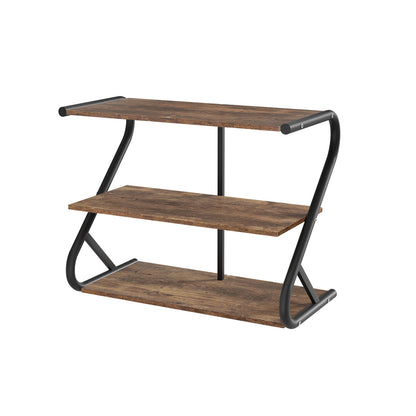 Shoe Rack Cabinet Shoe Storage Stand 3 Tiers Black