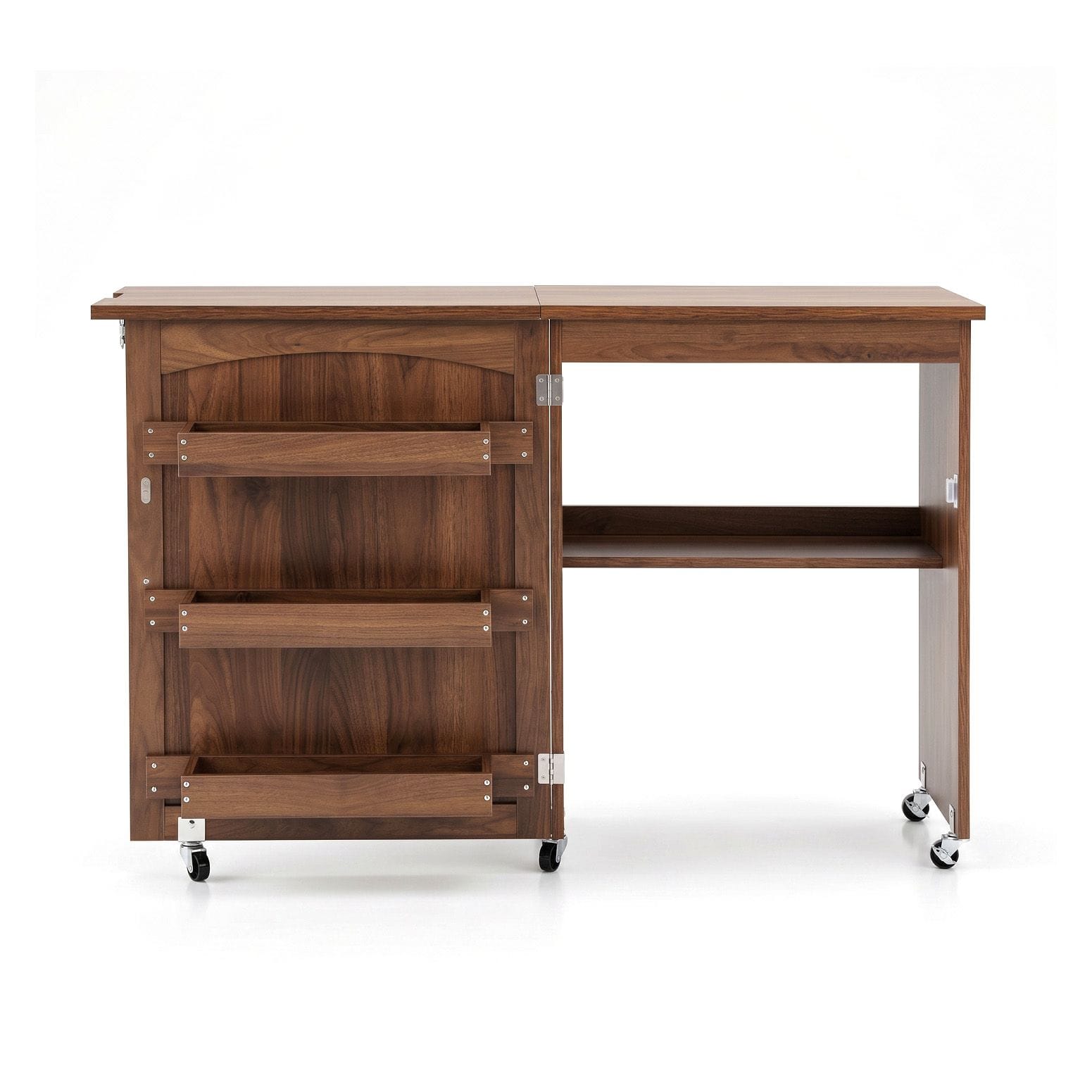 Folding Sewing Table Rolling Craft Station | HomeAndLiving - 5