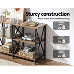 Console Table 120Cm 3-Tier Walnut Xiah
