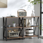 Console Table 120Cm 3-Tier Walnut Xiah