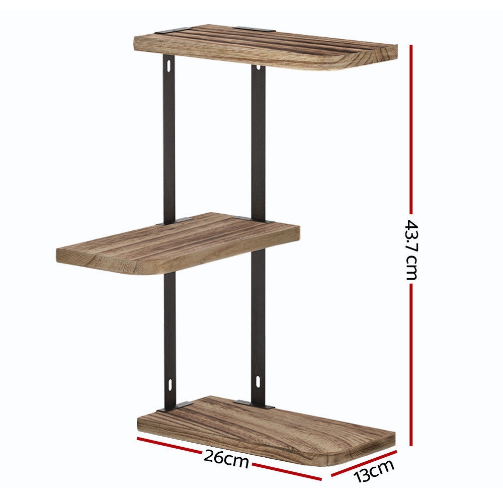 Floating Wall Shelf 3 Tier