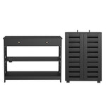 Shoe Cabinet Console Table Set Charging Station | HomeAndLiving
