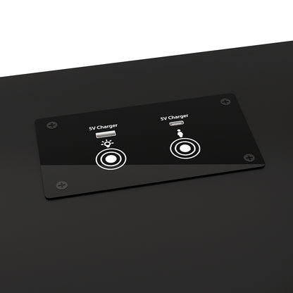 Bedside Table Usb Charging With Led Adjustable Laptop Tray - Tala