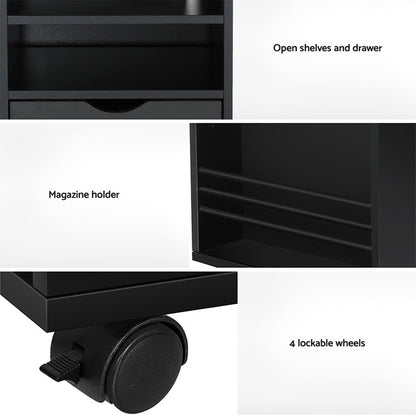 Bedside Table Usb Charging With Led Adjustable Laptop Tray - Tala
