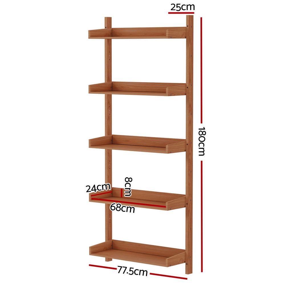 Bookshelf Floating Shelf  Capiz Oak