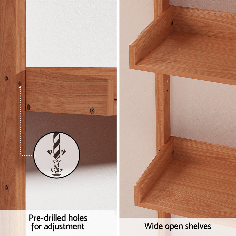 Bookshelf Floating Shelf  Capiz Oak