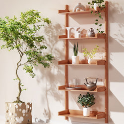Bookshelf Floating Shelf  Capiz Oak