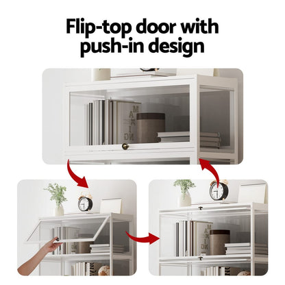 White 5-Tier Storage Bookshelf 78.5x32x172cm