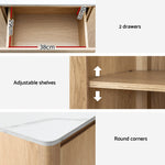 Buffet Sideboard Marble Style Tabletop - Pine