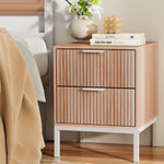 Bedside Table Drawers Side End Table Storage Cabinet Nightstand Pine