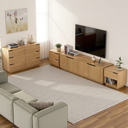 Bedside Table With Drawer 48x40x48.5cm