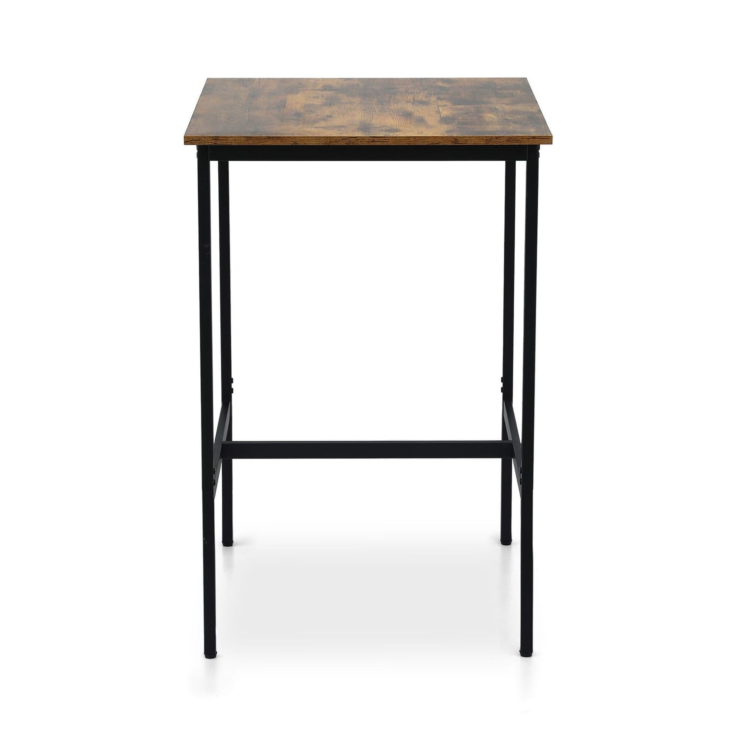 Vintage Metal Bar Table Walnut 60x92cm