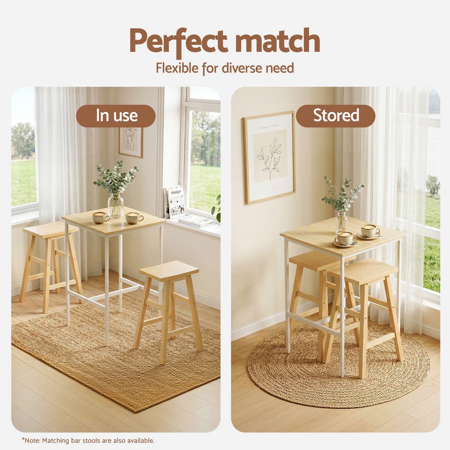Bar Table Counter Height 60x92cm Pine | HomeAndLiving