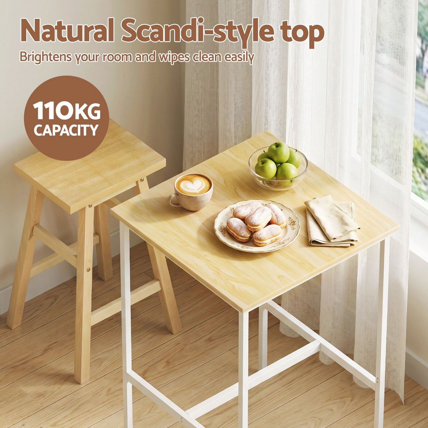 Bar Table Counter Height 60x92cm Pine | HomeAndLiving